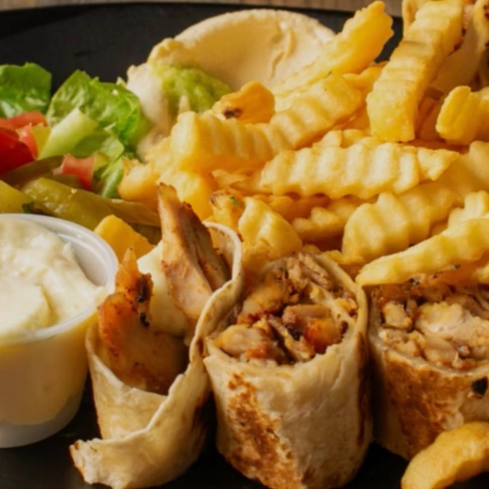 Chicken Shawarma Pita Combo.