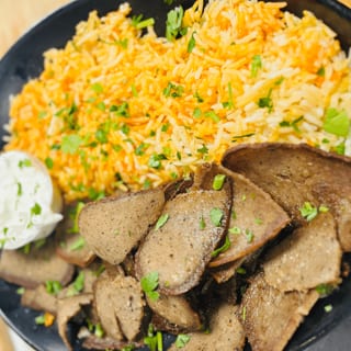 (LS) Lamb Gyro Rice and Salad